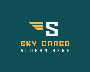 Wings Logistics Delivery logo design