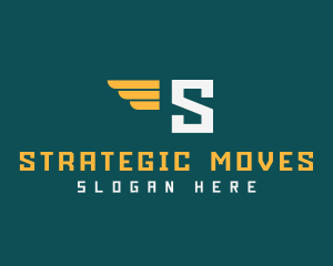 Wings Logistics Delivery logo design