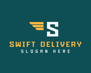 Wings Logistics Delivery logo design