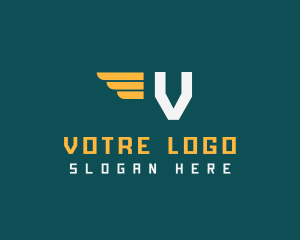 Package - Wings Logistics Delivery logo design