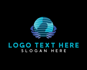 Ngo - Globe Hand Foundation logo design