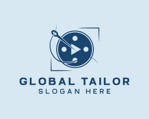 Tailor Sewing Needle  logo design