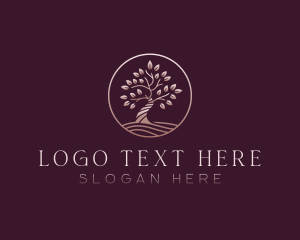 Elegant Nature Tree Logo