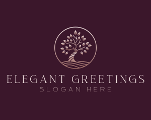 Elegant Nature Tree logo design