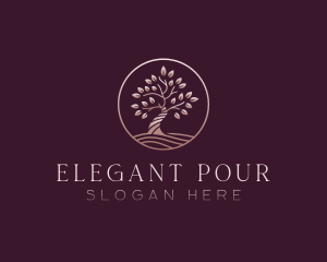 Elegant Nature Tree logo design