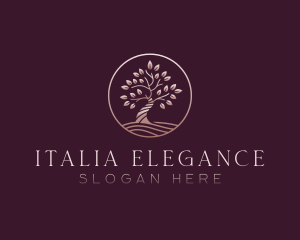 Elegant Nature Tree logo design