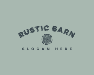 Masculine Rustic Wood logo design