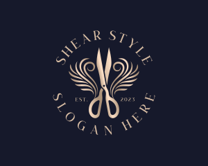 Premium Scissors Shears logo design