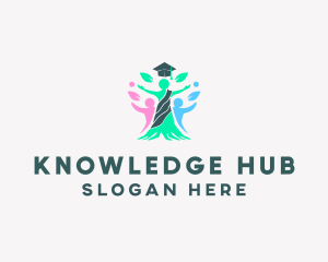 Human Tree Knowledge logo design