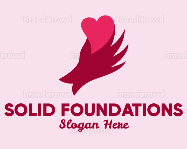 Hand Holding Heart Logo