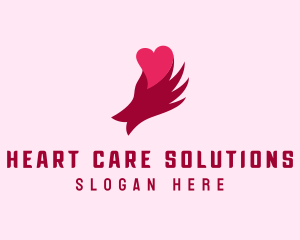 Valentine Hand Dating logo design