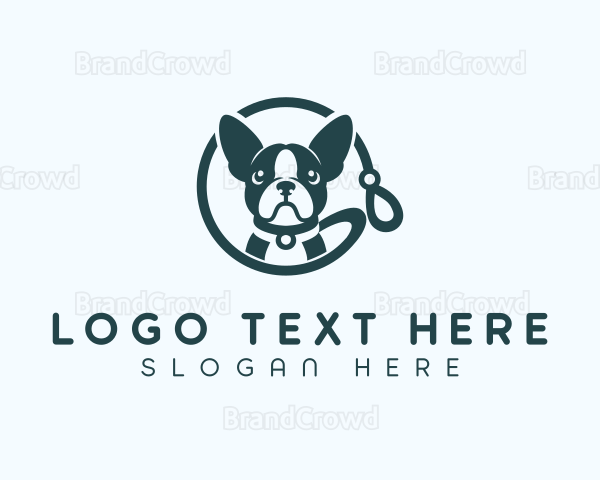 Pet Dog Leash Logo