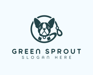 Pet Dog Leash Logo