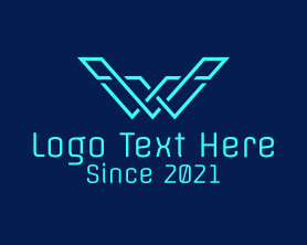 Letter W - Futuristic Letter W logo design
