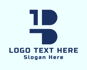 Letter B - Blue Letter B logo design