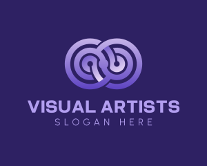 Violet Gradient Infinity Logo