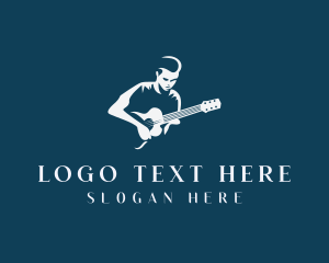 Band - Performer Guitar Instrumentalist logo design