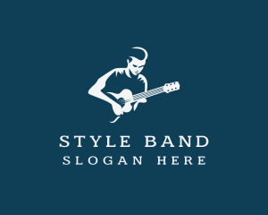 Country Music Guitarist logo design