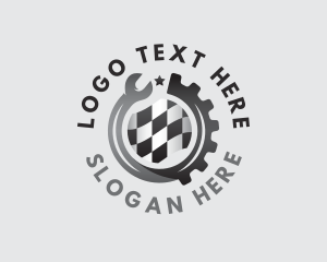 Cog - Industrial Wrench Automotive logo design