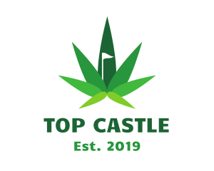 Vape - Cannabis Leaf Flag logo design