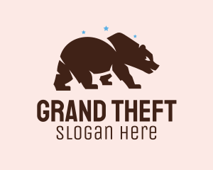 Canada - Brown Grizzly Bear logo design