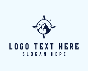 Outdoor - Mountain Compass Navigation logo design