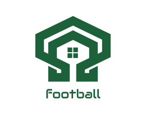 Furniture - Green Hexagon Shell House logo design