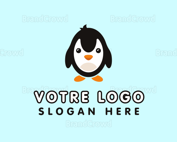 Cute Penguin Animal Logo