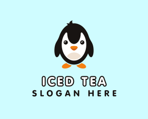 Cute Penguin Animal logo design