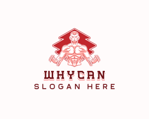 Muscle - Muscle Bodybuilder Gym logo design
