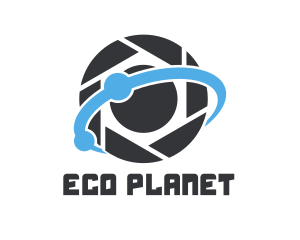 Planet - Camera Shutter Planet logo design