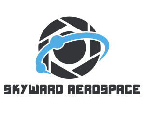 Aerospace - Camera Shutter Planet logo design