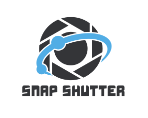 Shutter - Camera Shutter Planet logo design