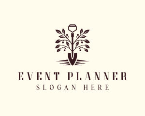 Shovel Plant Gardening Logo