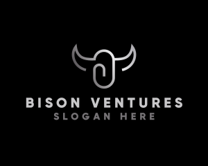 Bison Filing Pin logo design