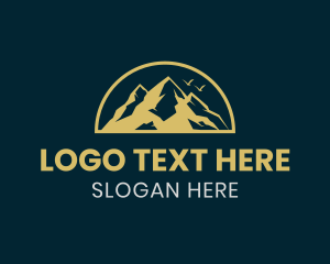 Peak - Gold Mountain Horizon logo design