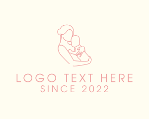 Baby - Maternity Breastfeeding Newborn logo design