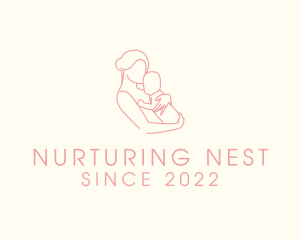 Maternity Breastfeeding Newborn logo design