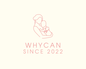 Baby Animals - Maternity Breastfeeding Newborn logo design