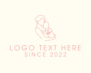 Breastfeeding - Maternity Breastfeeding Newborn logo design