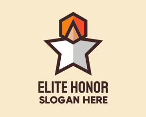 Medal - Hexagon Star Medal logo design