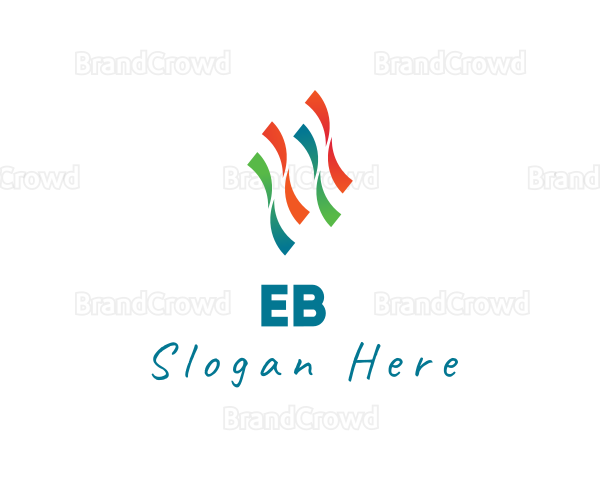 Generic Ribbon Flag Logo