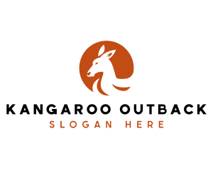 Animal Wildlife Kangaroo  logo design