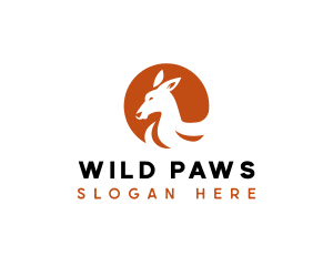 Animal Wildlife Kangaroo  logo design