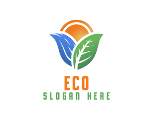Eco Water Sustainability Logo