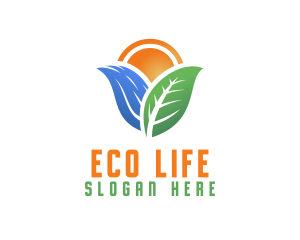 Eco Water Sustainability logo design