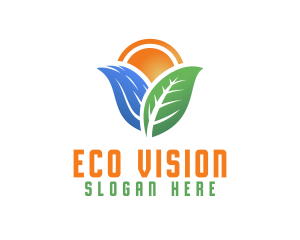 Eco Water Sustainability logo design