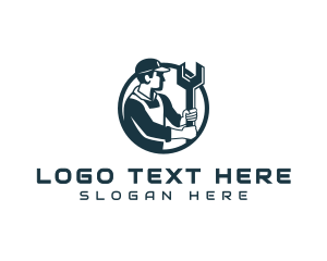 Handyman - Mechanic Wrench Handyman logo design