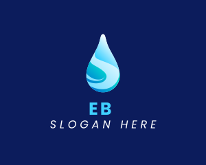 Sanitation - Spring Water Droplet logo design