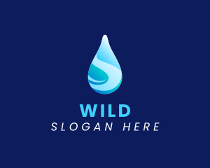 Plumber - Spring Water Droplet logo design